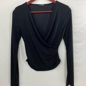 Wrap Long sleeve blouse